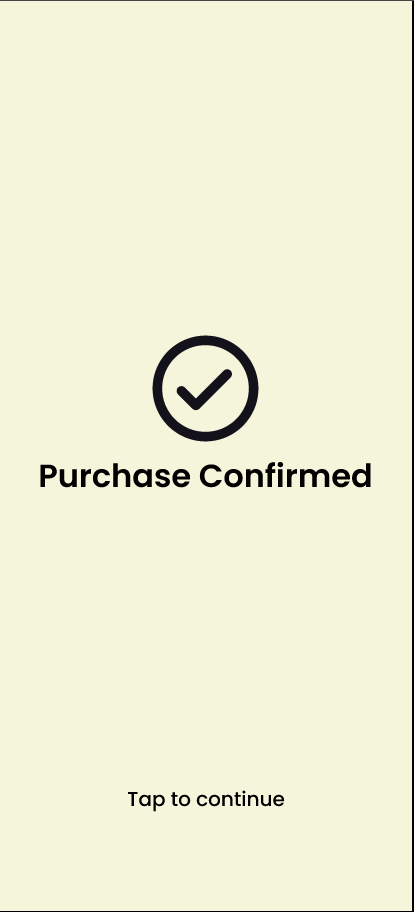 Checkout Confirmation