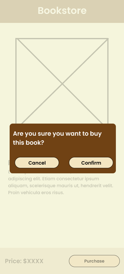 Checkout Screen Confirmation
